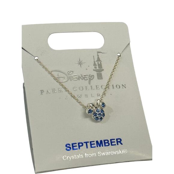 Swarovski Silver Minnie September Birthstone Necklace - Picture 1 of 1